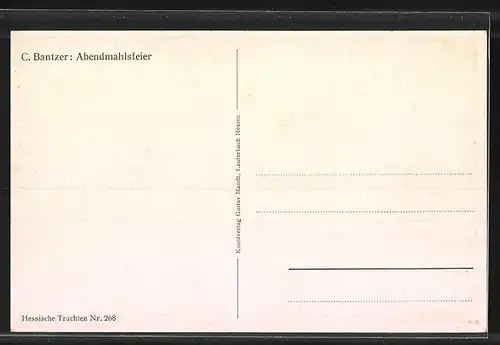 AK Hessische Trachten, Abendmahlsfeier