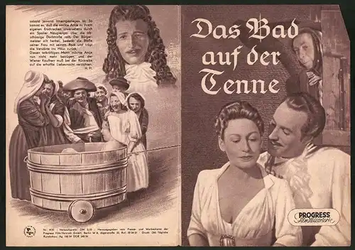 Filmprogramm PFI Nr. 9 /55, Das Bad auf der Tenne, Will Dohm, Heli Finkenzeller, Regie: Volker von Collande