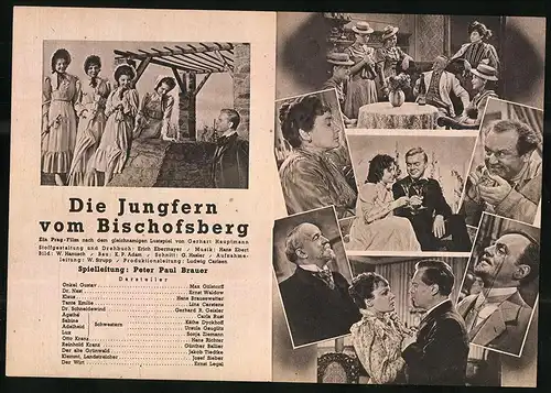 Filmprogramm IFK Nr. 3328, Die Jungfern vom Bischofsberg, Max Gülstorff, Ernst Waldow, Regie: Peter Paul Brauer