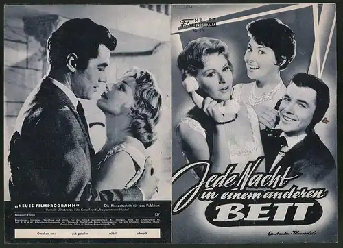 Filmprogramm NFP Nr. 271, Jede Nacht in einem anderen Bett, Gerhard Riedmann, Waltraut Haas, Regie: Paul Verhoeven