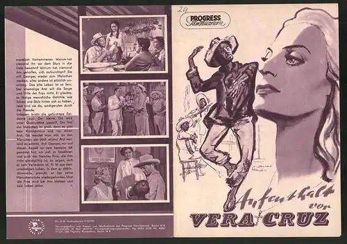 Filmprogramm PFI Nr. 39 /55, Aufenthalt vor Vera Cruz, Victor Manuel Mendoza, Michèle Cordoue, Regie: Yves Allégret