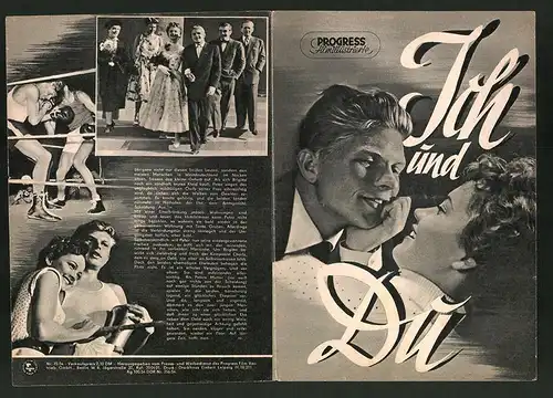 Filmprogramm PFI Nr. 75 /54, Ich und Du, Hardy Krüger, Liselotte Pulver, Regie: Alfred Weidenmann