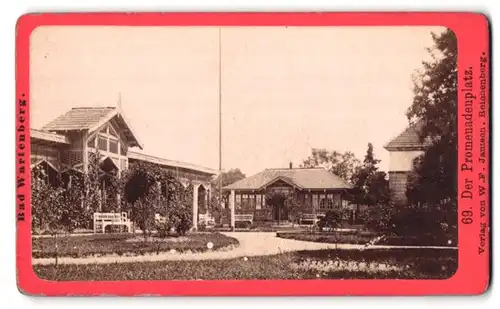 Fotografie verlag W.F. Jantsch, Reichenberg, Ansicht Bad Wartenberg, Der Promenadenplatz