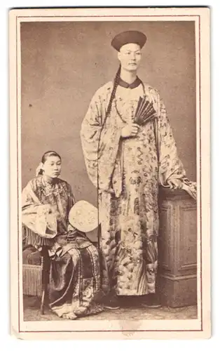 Fotografie Leopold Dubois, Paris, Rue du Faubourg St. Honore, Chinese Zhan Shichai, Riese, bekannt als Chang Woo Gow