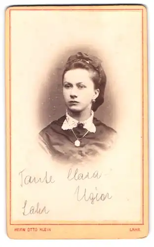 Fotografie Herm. Otto Klein, Lahr, junges Fräulein im Portrait