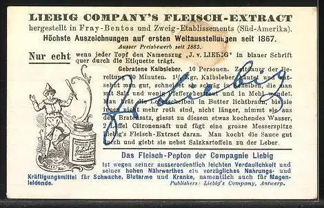 Sammelbild Liebig, Liebig Company`s Fleisch-Extract, Tibet, Rinder-Rassen: Yak