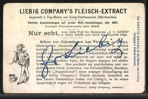 Sammelbild Liebig, Liebig Company`s Fleisch-Extract, Hamlet, Oper von Ambroise Thomas, II. Act, 7. Scene