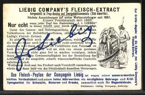 Sammelbild Liebig, Liebig Company`s Fleisch-Extract u.- Pepton, Auf der Rennbahn, Über die letzte Hürde