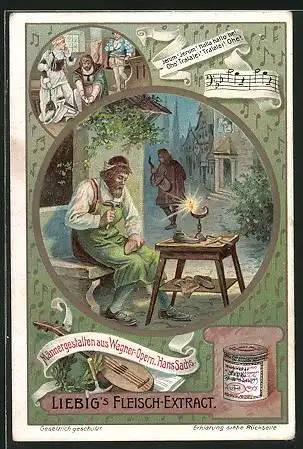 Sammelbild Liebig, Männergestalten aus Wagner-Opern, Hans Sachs