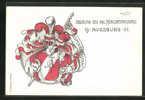 AK Augsburg, Absolvia des Kgl. Realgymnasiums 1907