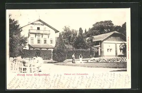 AK Gumpoldskirchen, Meierei und Restauration Richardhof