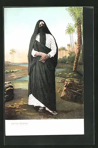AK Native Woman, arabische Frau