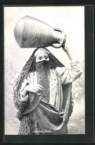 AK Femme Arabe, Araberin mit Wasserkrug