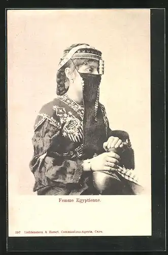 AK Femme Egyptienne, arabische Volkstypen