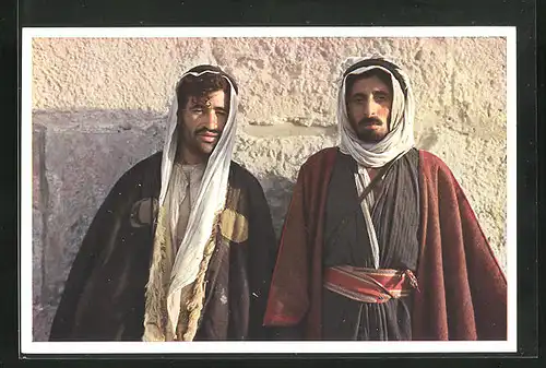 AK Männliche Beduinen aus dem Ostjordanland