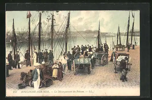 AK Fischerei, Boulogne-sur-Mer, Le Debarquement du Poisson