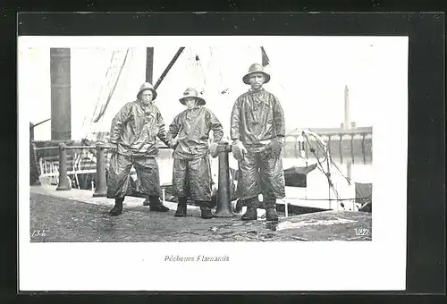 AK Fischerei, Pecheurs Flamands, Fischer in Arbeitskleidung