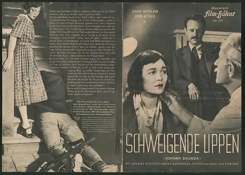 Filmprogramm IFB Nr. 451, Schweigende Lippen, Jane Wyman, Lew Ayres, Regie: Jean Negulesco