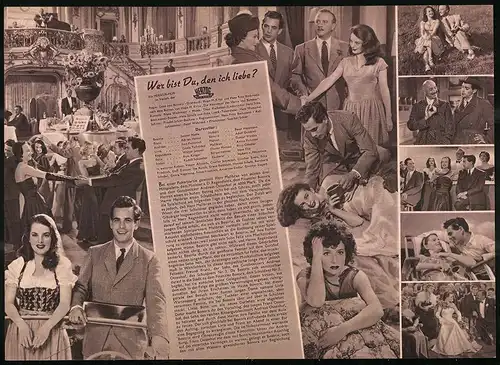 Filmprogramm IFB Nr. 478, Wer bist Du, den ich liebe?, Jester Naefe, Adrian Hoven, Regie: Geza von Bolvary