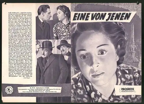 Filmprogramm PFI Nr. 73 /56, Eine von Jenen, Aldo Fabrici, Peppino de Filippo, Regie: Aldo Fabrici