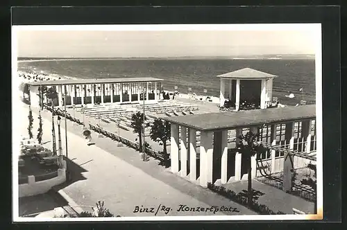 AK Binz /Rügen, Konzertplatz aus der Vogelschau