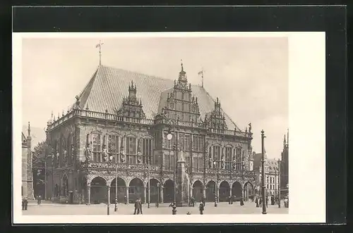 AK Bremen, Altes Rathaus - Südwestansicht