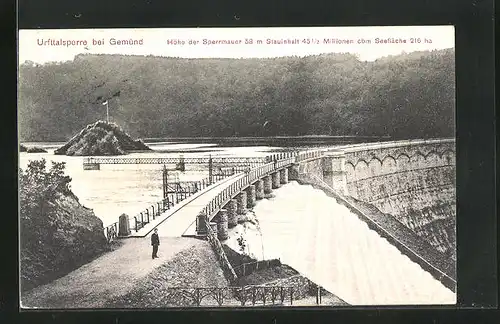 AK Gemünd, Blick auf die Urfttalsperre