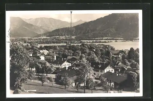 AK Tegernsee, Gesamtansicht aus der Vogelschau