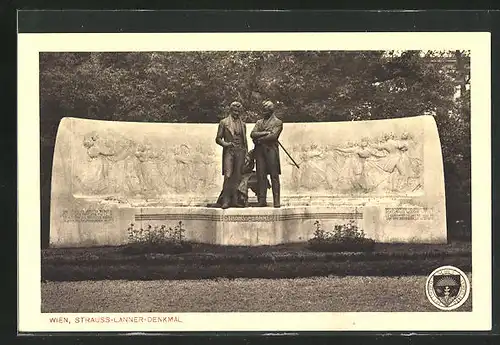 AK Deutscher Schulverein Nr. 202: Wien, Strauss-Lanner-Denkmal