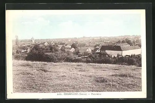 AK Champlost, Panorama aus der Vogelschau