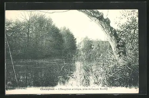 AK Champlost, L`Etang (vue artistique, prise de l`ancien Moulin)