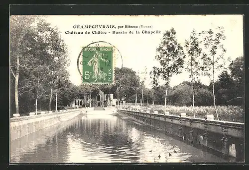 AK Champcevrais, Chateau de Chatre - Bassin de la Chapelle