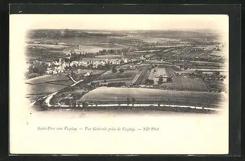 AK Saint-Père-sous-Vezelay, Vue Gènèrale prise de Vezelay