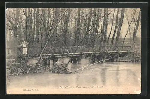 AK Hèry, Pont rustique sur le Serein