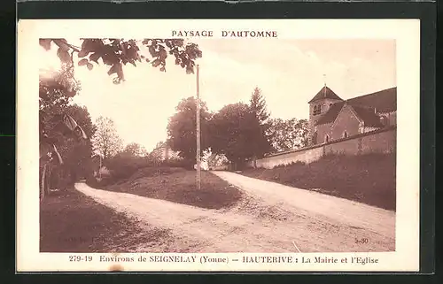 AK Hauterive, La Mairie et l`Èglise
