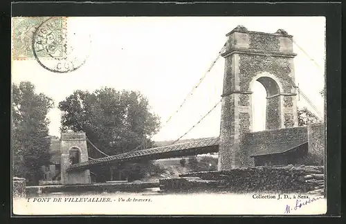 AK Villevallier, Le Pont, vu de travers