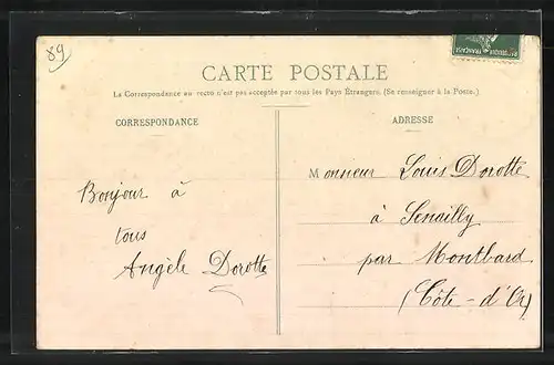 AK Avallon, Vallèe du Cousin - La Roche Pointue et le Moulin Lèger