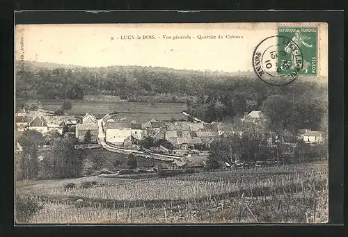 AK Lucy-le-Bois, Vue generale, Quartier du Chateau