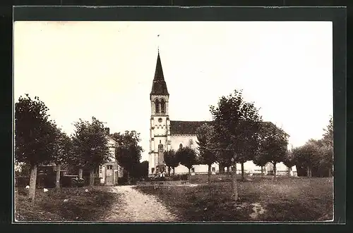 AK Egleny, L`Eglise, Aussenansicht der Kirche