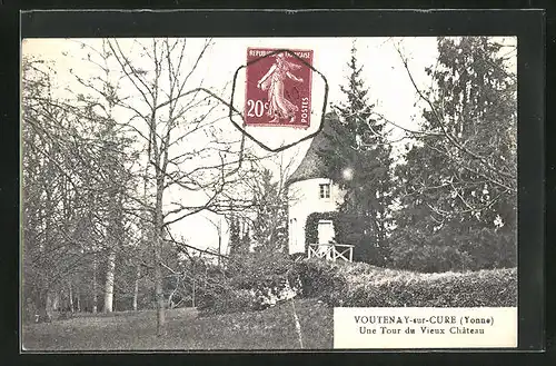 AK Voutenay-sur-Cure, Une Tour du Vieux Chateau