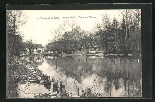 AK Voutenay-sur-Cure, Vue sur le Moulin