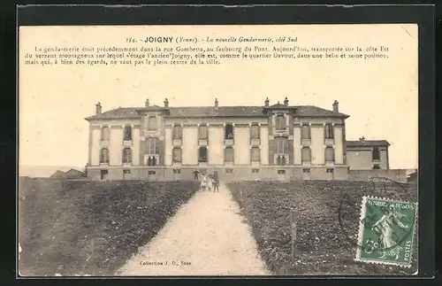 AK Joigny, La nouvelle Gendarmerie, sote Sud, Kinder vor dem Haus