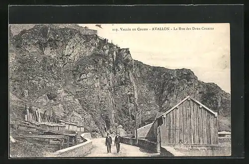 AK Avallon, La Rue des Deux-Cousins, Vallee du Cousin