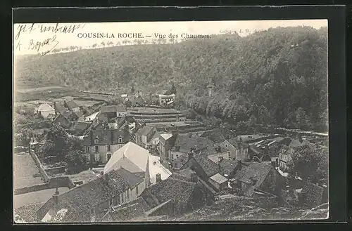 AK Cousin-la-Roche, Vue des Chaumes, Blick über die Dächer des Ortes