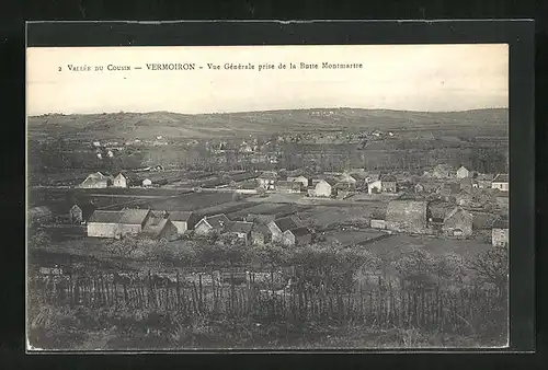 AK Vermoiron, Vue generale prise de la Butte Montmartre