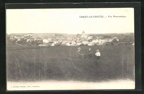 AK Cruzy-le-Chatel, Vue Panoramique