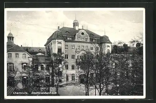 AK Chemnitz, vor dem Stadtkrankenhaus