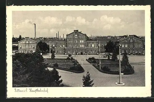 AK Zittau i. Sa., vor dem Hauptbahnhof