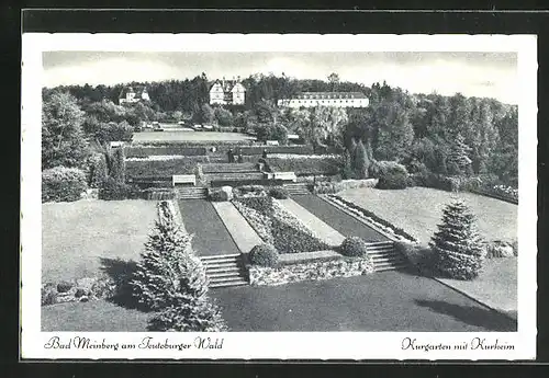 AK Bad Meinberg am Teutoburger Wald, Kurgarten mit dem Kurheim