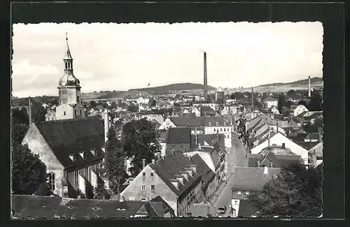 AK Pulsnitz i. Sa., Blick über die Dächer der Stadt